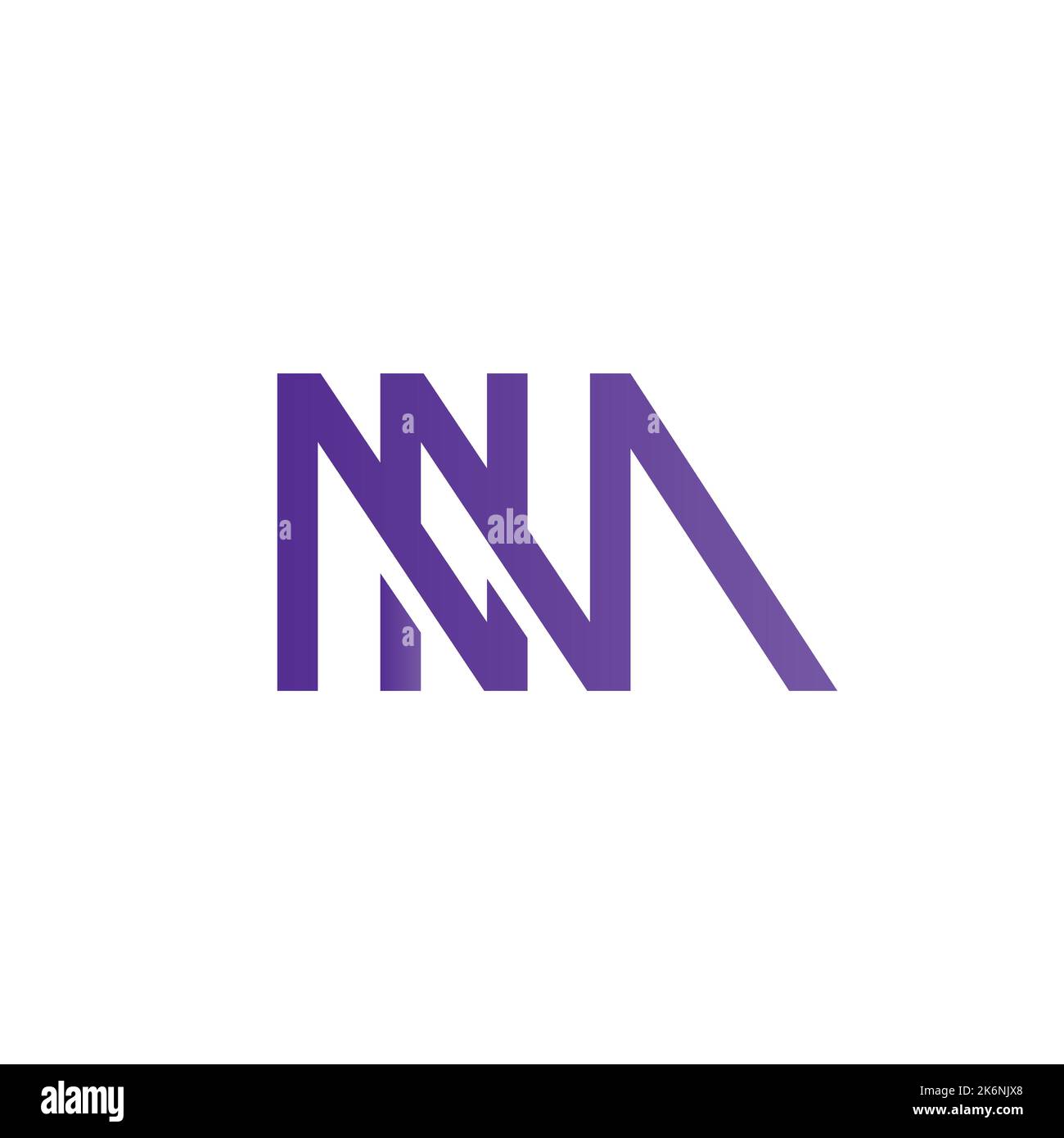 NM Logo concetto semplice per la vostra azienda Illustrazione Vettoriale