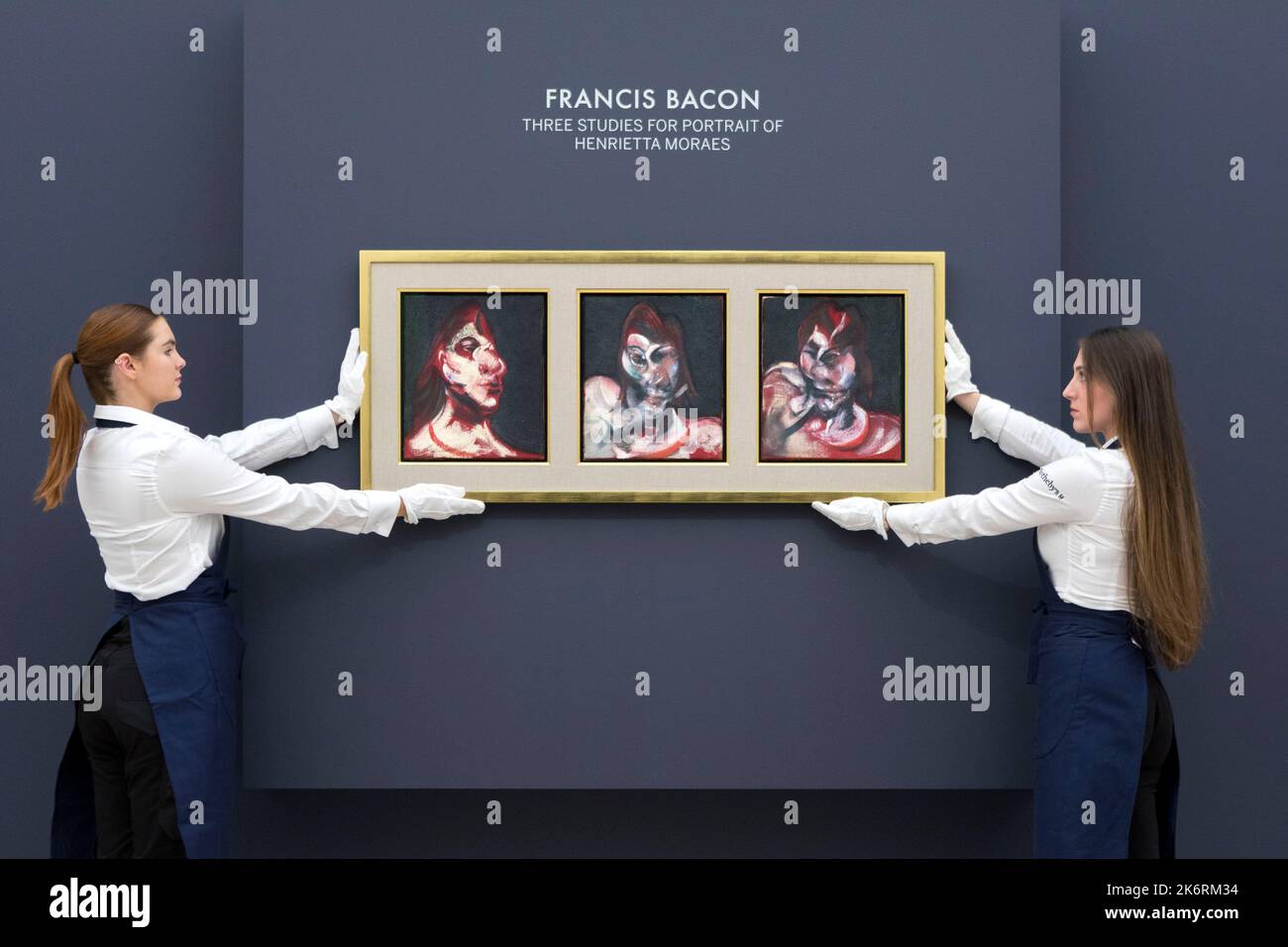 Anteprima stampa al Sotheby's Contemporary art sale. Foto Stock