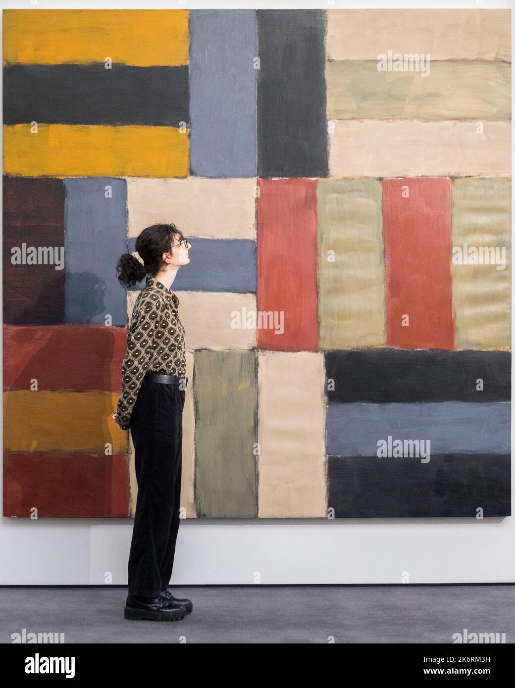 Anteprima stampa al Sotheby's Contemporary art sale. Foto Stock