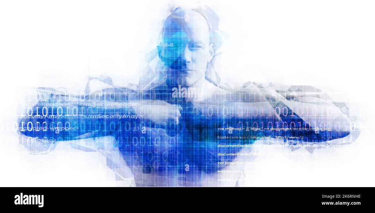 Lo sviluppo del sistema e il processo di business di arte del ciclo Foto Stock