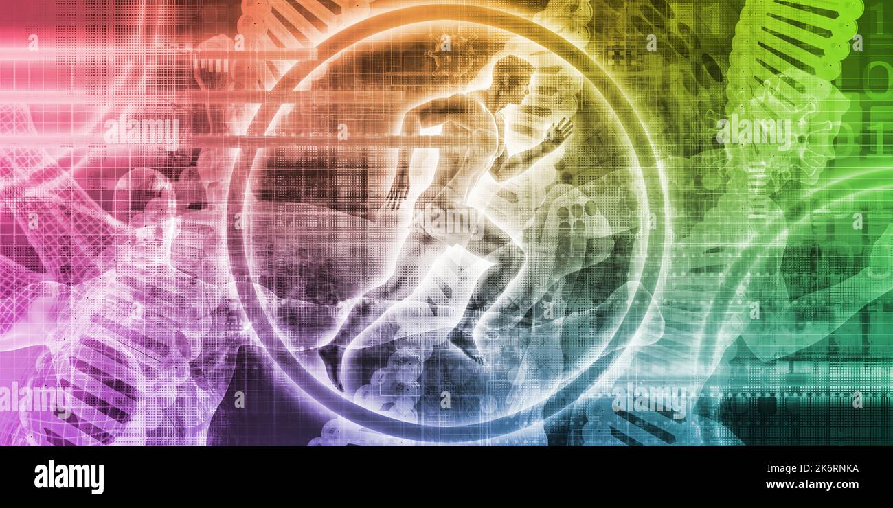 Consulenza medica con il futuristico di dati relativi alla salute Foto Stock