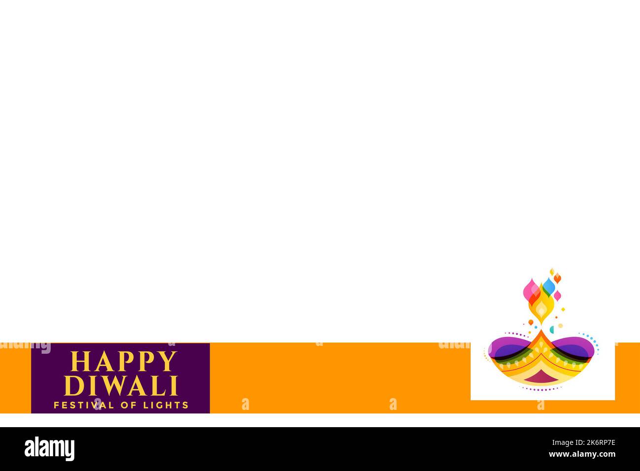 Spazio vuoto bianco con un disegno nella parte inferiore Foto Stock