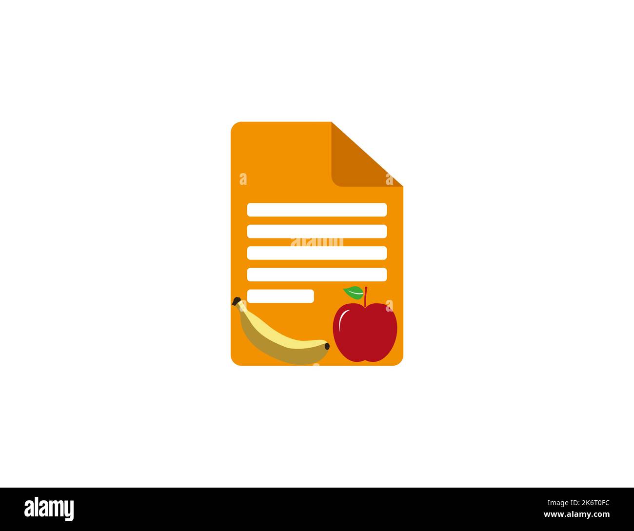 Dieta, frutta icona. Illustrazione vettoriale. Illustrazione Vettoriale