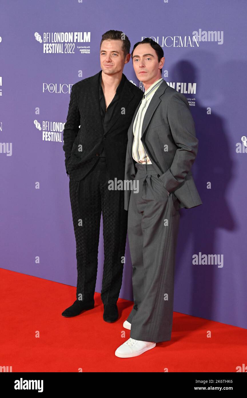 Londra, Regno Unito. 15th Ott 2022. Robbie Rogers e David Dawson arrivano al My Policeman - prima europea - BFI London Film Festival, 15 ottobre 2022, Londra, UK Credit: Vedi li/Picture Capital/Alamy Live News Foto Stock