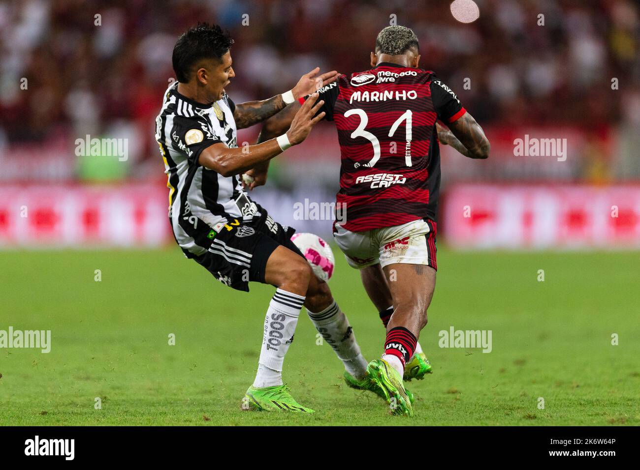 MARINHO di Flamengo durante la partita tra Flamengo e Atletico MG come parte della Serie A Brasileirao 2022 allo Stadio Maracana il 15 ottobre 2022 a Rio de Janeiro, Brasile. Credit: Ruano Carneiro/Carneiro Images/Alamy Live News Foto Stock