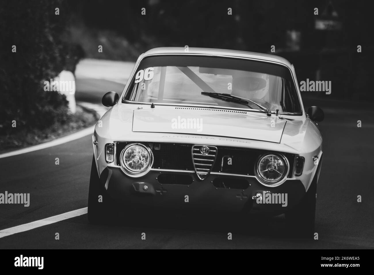 Gara automobilistica storica della Coppa Faro inb Pesaro Italia Foto Stock