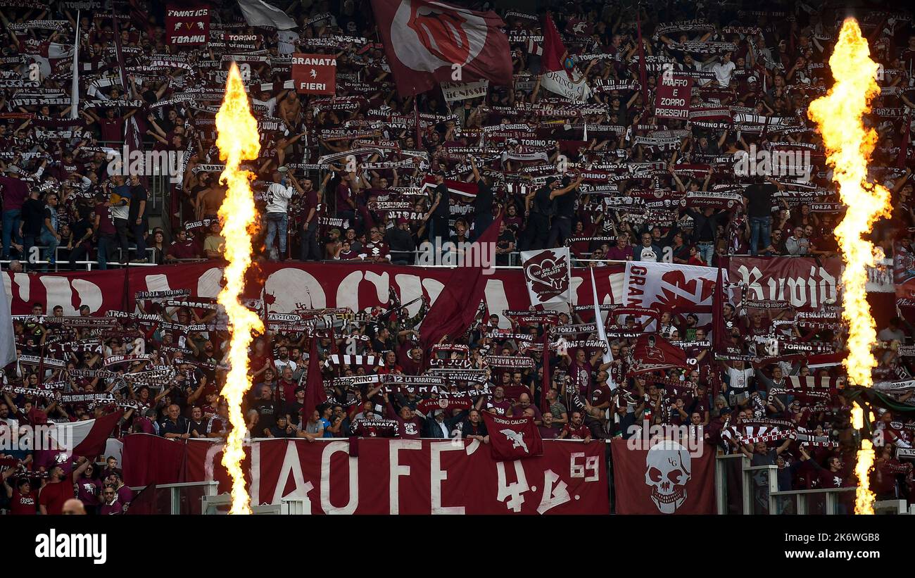 Torino, Italia. 15 ottobre 2022. Durante la Serie Una partita di calcio tra Torino FC e Juventus FC. Credit: Nicolò campo/Alamy Live News Foto Stock