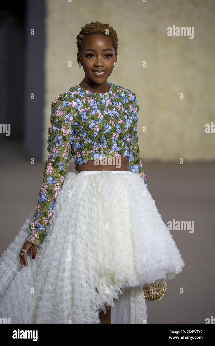 Los Angeles, Stati Uniti. 15th Ott 2022. Thuso Mbedu partecipa al secondo gala annuale dell'Academy Museum presso l'Academy of Motion Pictures di Los Angeles sabato 15 ottobre 2022. Foto di Mike Goulding/UPI Credit: UPI/Alamy Live News Foto Stock