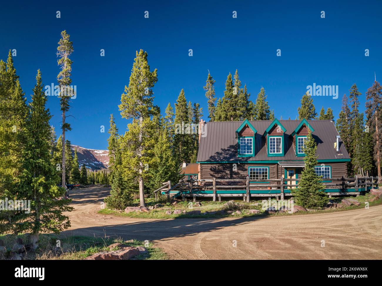 Spirit Lake Lodge, Uinta Range, Ashley National Forest, Utah, Stati Uniti Foto Stock