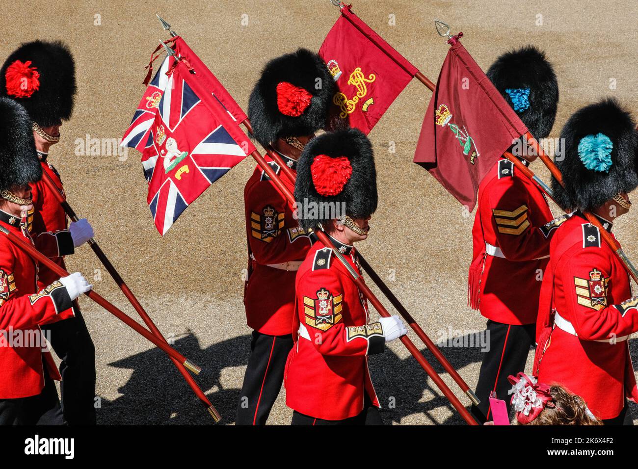 Londra, Regno Unito, 28th maggio 2022. The Colonel's Review, Trooping the Color recensito da sua altezza reale Principe William, il duca di Cambridge. Prendendo par Foto Stock