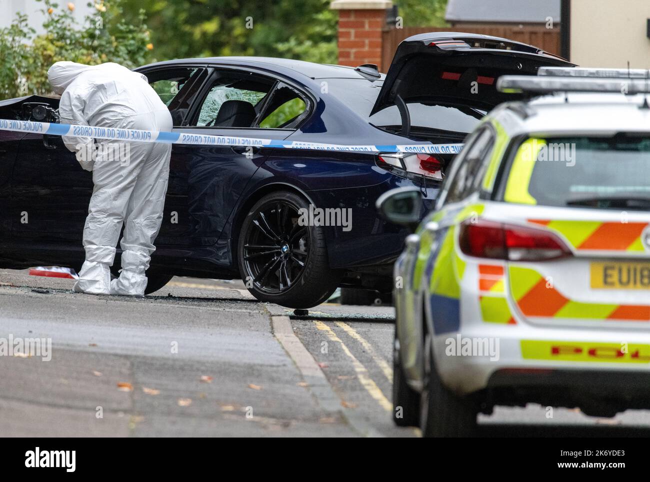 Brentwood Essex, Regno Unito. 16th Ott 2022. Incidente principale della polizia di Essex Eastfield Road Brentwood Essex. La polizia di Essex è stata avvicinata per l'ufficiale di forense di commento accreditamento: Ian Davidson/Alamy Live News Foto Stock