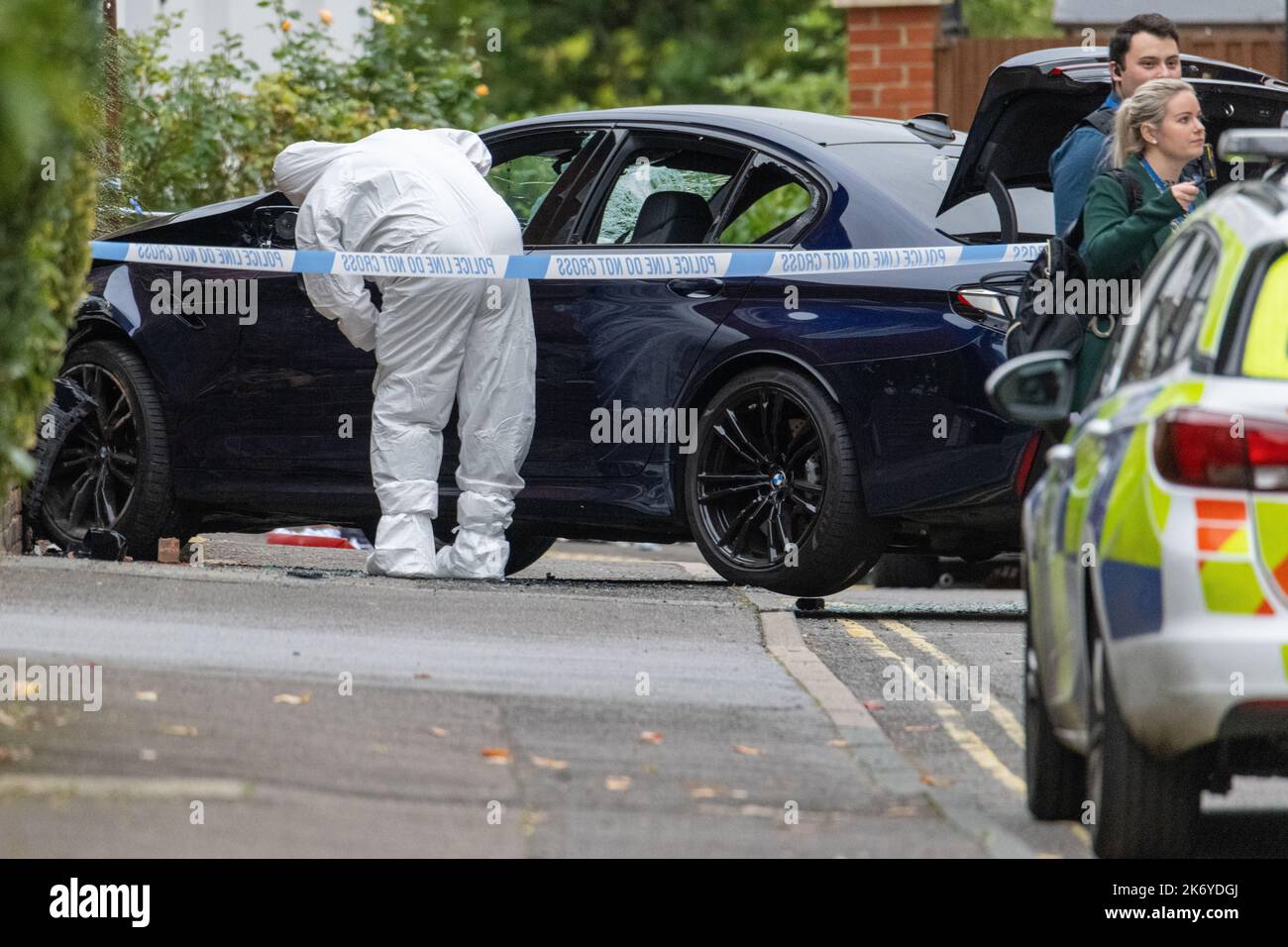 Brentwood Essex, Regno Unito. 16th Ott 2022. Incidente principale della polizia di Essex Eastfield Road Brentwood Essex. La polizia di Essex è stata avvicinata per l'ufficiale di forense di commento accreditamento: Ian Davidson/Alamy Live News Foto Stock