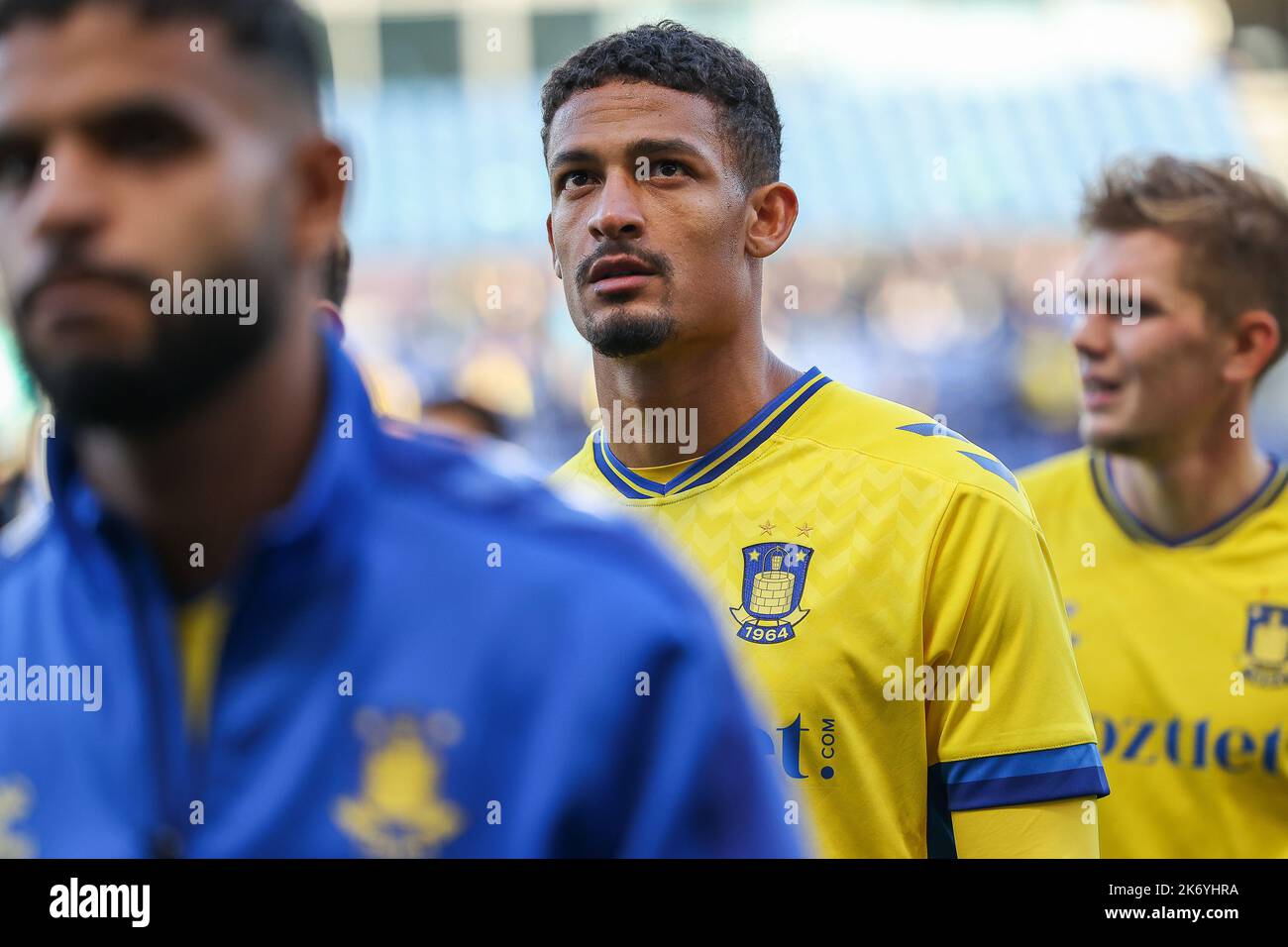 Broendby, Danimarca. 16th Ott 2022. Frederik Alves Ibsen di Broendby SE visto dopo la partita Superliga del 3F tra Broendby IF e il FC Copenhagen al Brondby Stadium. (Photo Credit: Gonzales Photo/Alamy Live News Foto Stock