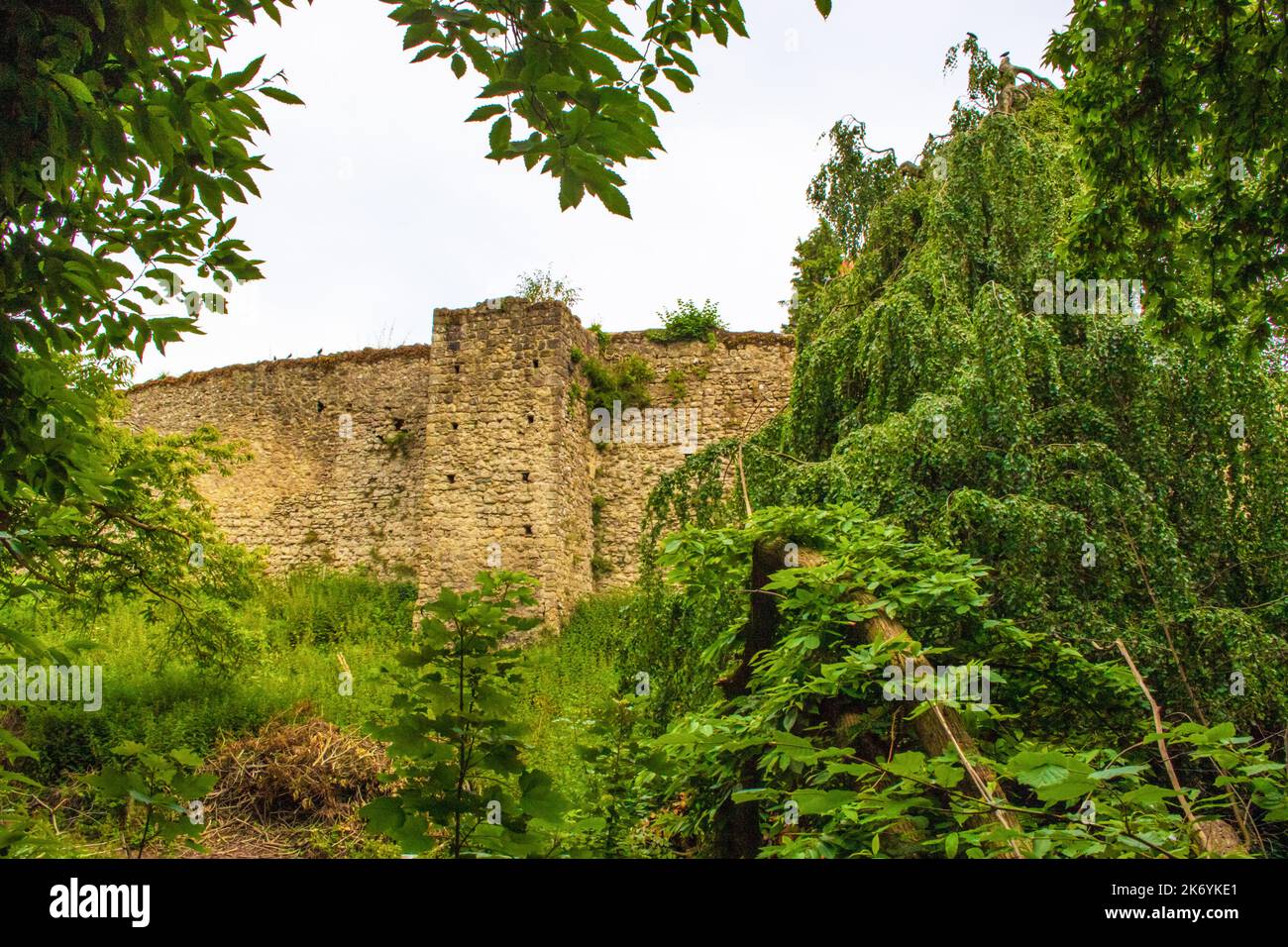 Saltwood Hythe Castle-in Saltwood villaggio, un miglio a nord di Hythe, Kent, Inghilterra. Di origine 11th ° secolo, il castello è stato ampliato nel 13th e 14t Foto Stock