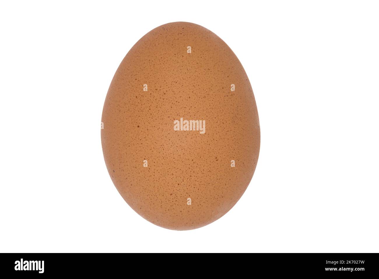 Foto verticale dell'uovo bianco intero isolato su sfondo bianco Foto Stock