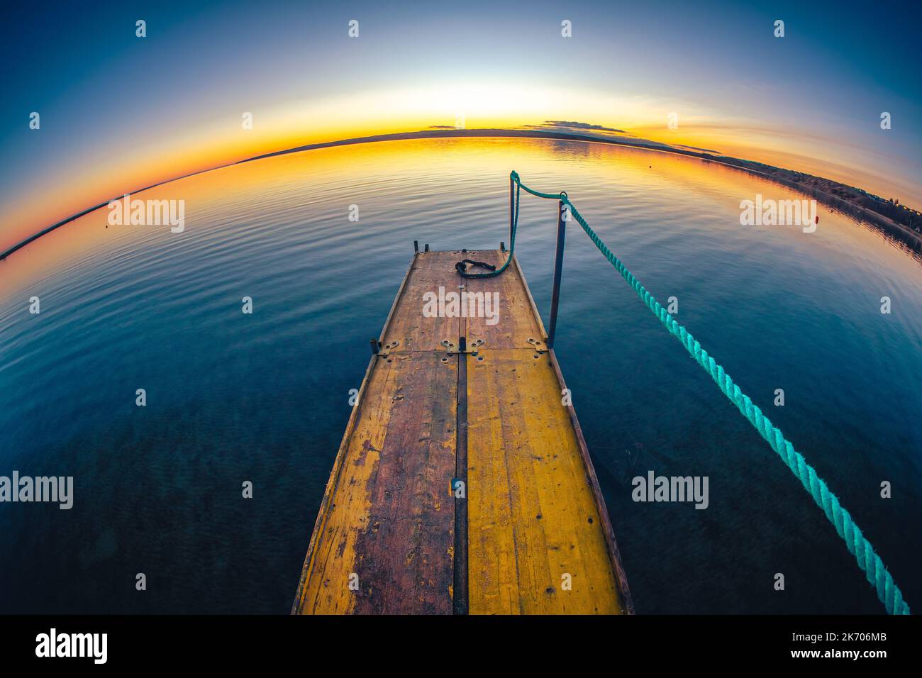 Alba al Limfjord in Danimarca. Foto di alta qualità Foto Stock