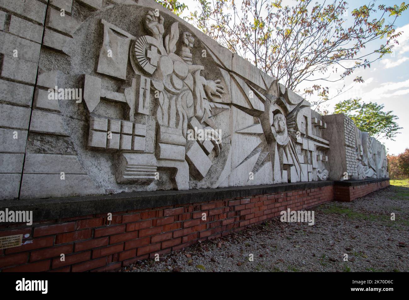 The Heroes of Peoples' Power Memorial Park Memento Park un museo all'aperto dedicato alle statue monumentali del periodo comunista ungherese Budapest Ungheria Foto Stock