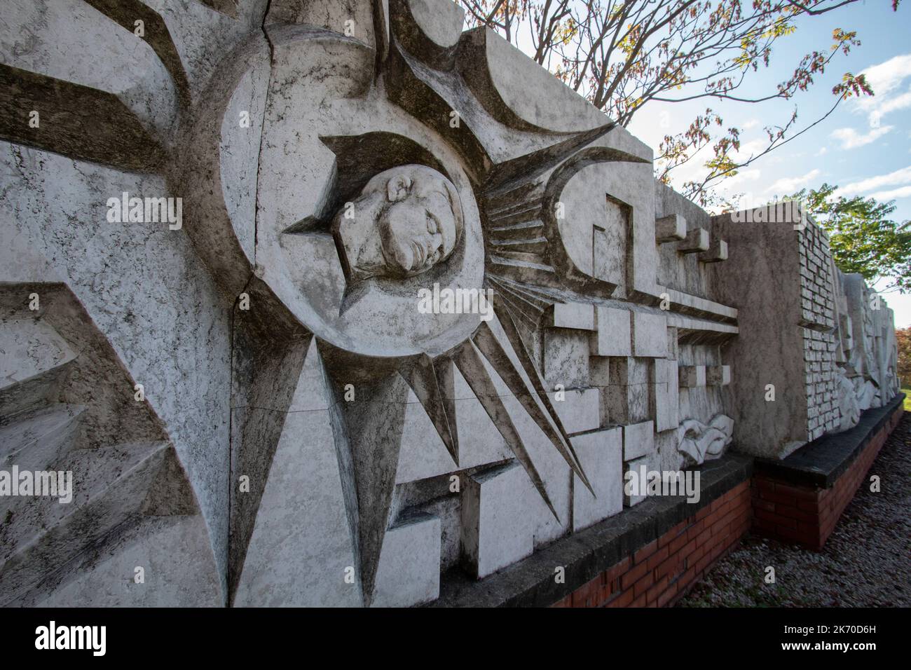 The Heroes of Peoples' Power Memorial Park Memento Park un museo all'aperto dedicato alle statue monumentali del periodo comunista ungherese Budapest Ungheria Foto Stock