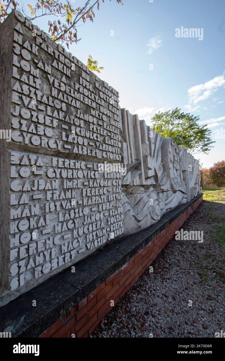The Heroes of Peoples' Power Memorial Park Memento Park un museo all'aperto dedicato alle statue monumentali del periodo comunista ungherese Budapest Ungheria Foto Stock