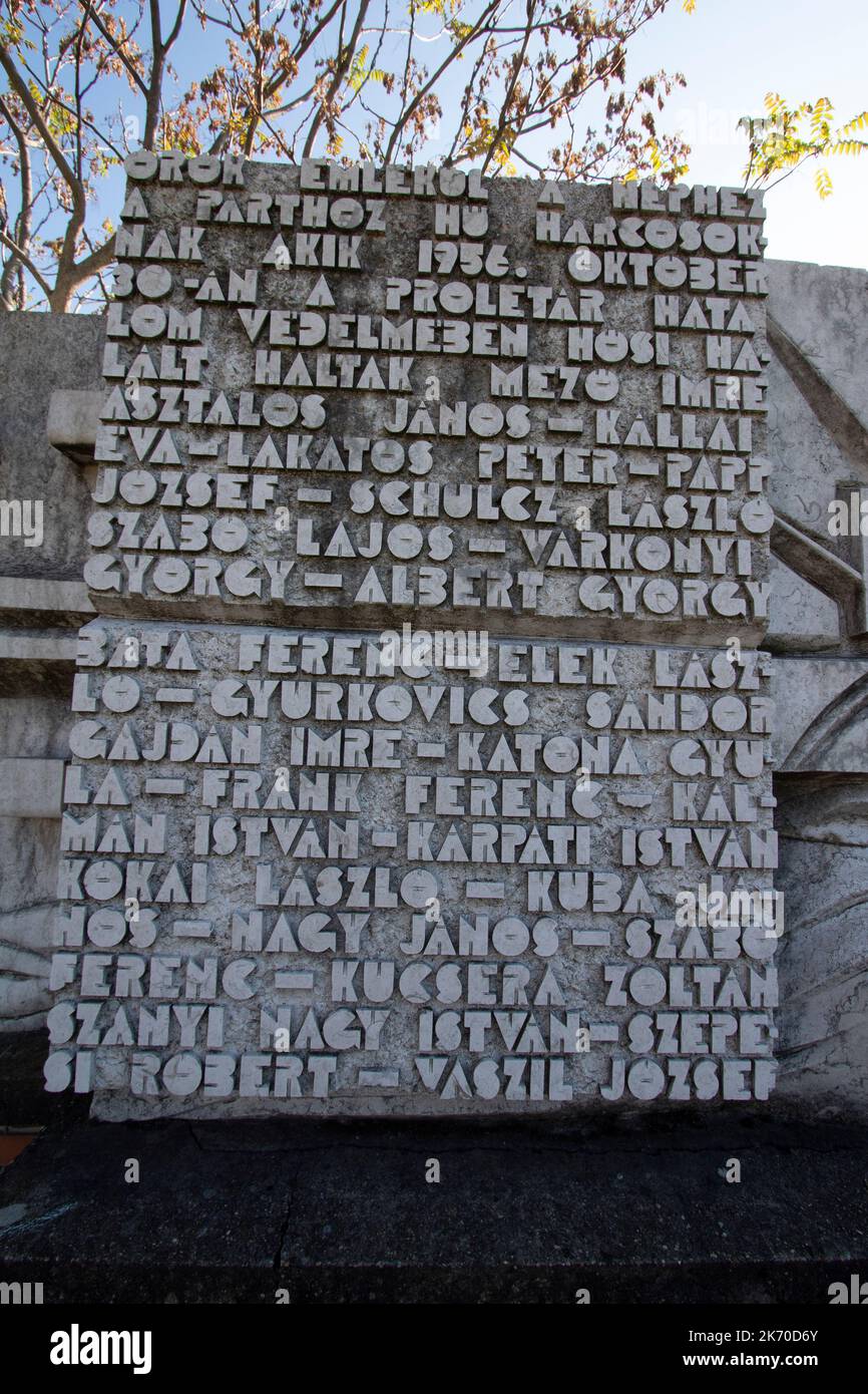 The Heroes of Peoples' Power Memorial Park Memento Park un museo all'aperto dedicato alle statue monumentali del periodo comunista ungherese Budapest Ungheria Foto Stock