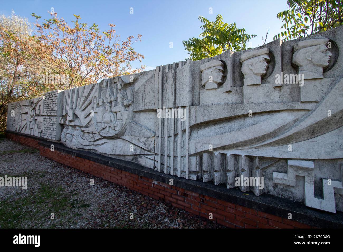 The Heroes of Peoples' Power Memorial Park Memento Park un museo all'aperto dedicato alle statue monumentali del periodo comunista ungherese Budapest Ungheria Foto Stock