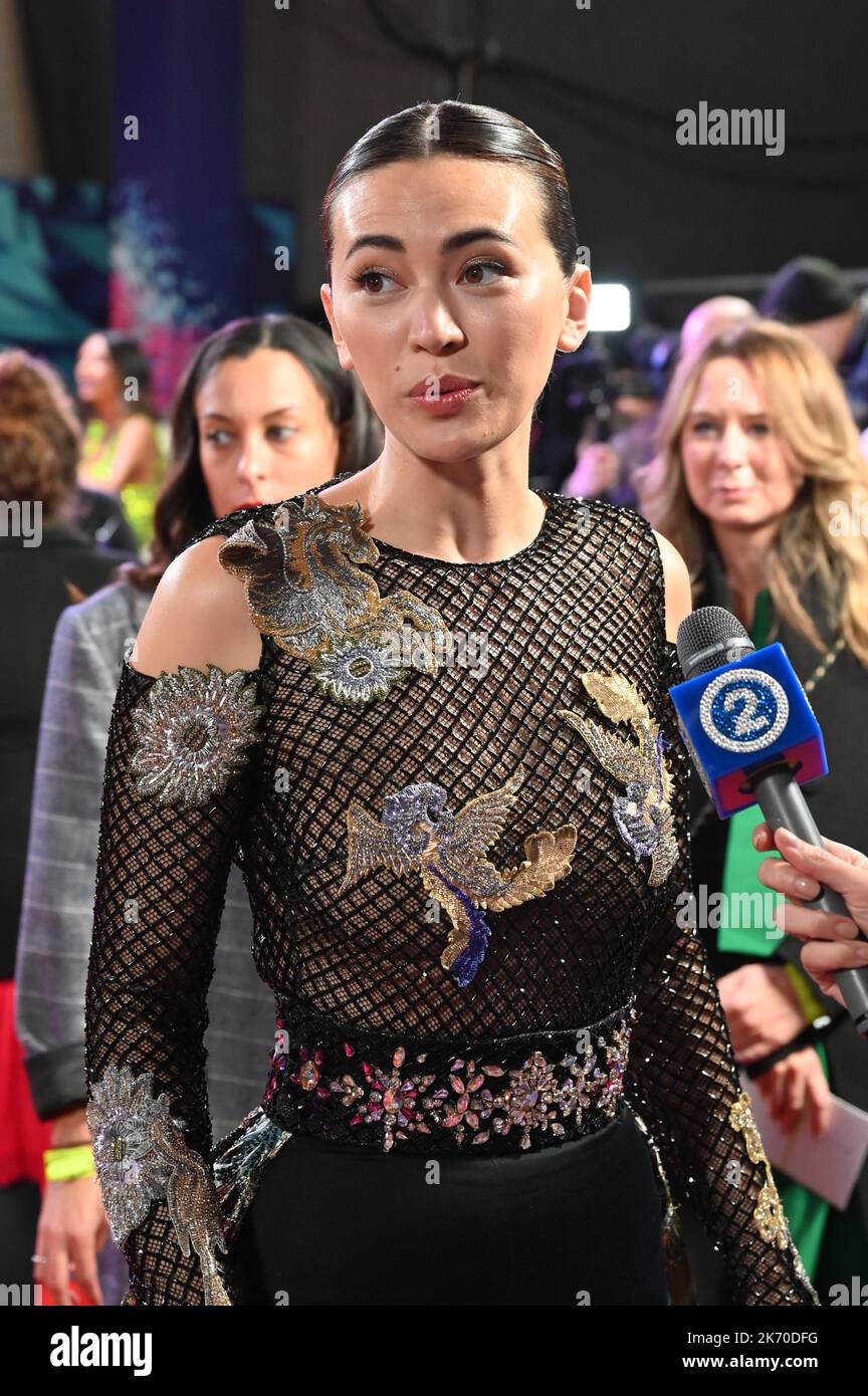 Londra, Regno Unito. 16th Ott 2022. Jessica Henwick arriva al Glass Onion: A Knives out Mystery - BFI London Film Festival, Closing Night Gala il 16 ottobre 2022, Londra, Regno Unito. Credit: Vedi li/Picture Capital/Alamy Live News Credit: Vedi li/Picture Capital/Alamy Live News Credit: Vedi li/Picture Capital/Alamy Live News Foto Stock