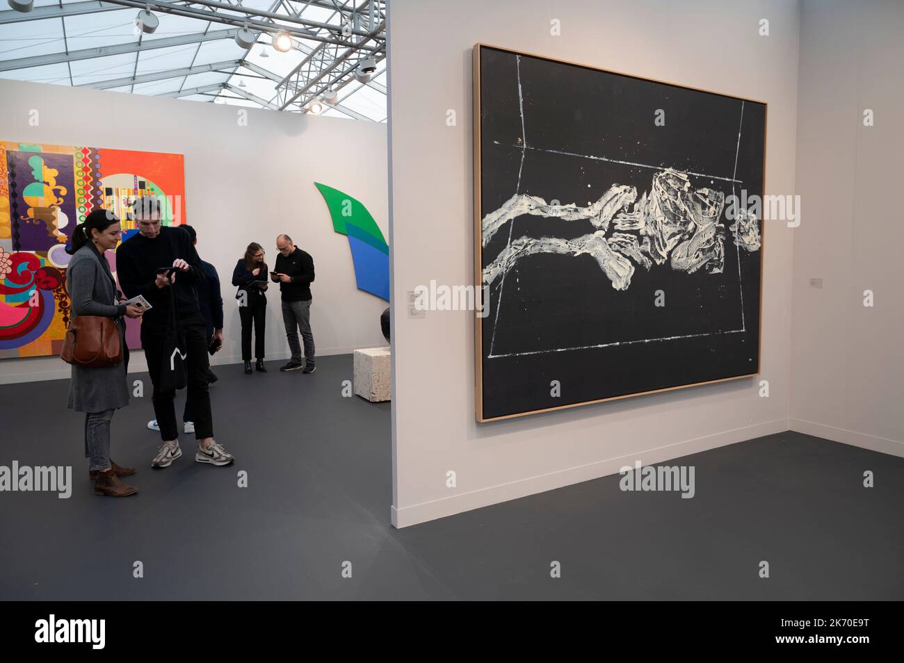 Frieze Art Fair 2022, Regents Park, Londra. George Baselitz artwork' Foto Stock