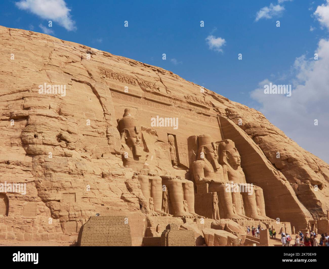 Abu Simbel, il Grande Tempio di Ramesses II, Egitto Foto Stock