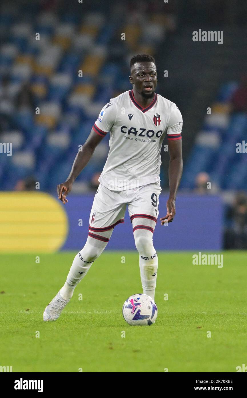 Napoli, Italia. 16th Ott 2022. Musa Barrow (99) Bologna FCazio durante la serie di calcio italiano A 202/2023 match SSC Napoli vs Bologna FC il 16 ottobre 2022 allo Stadio Diego Armando Maradona di Napoli, Italia Credit: Live Media Publishing Group/Alamy Live News Foto Stock