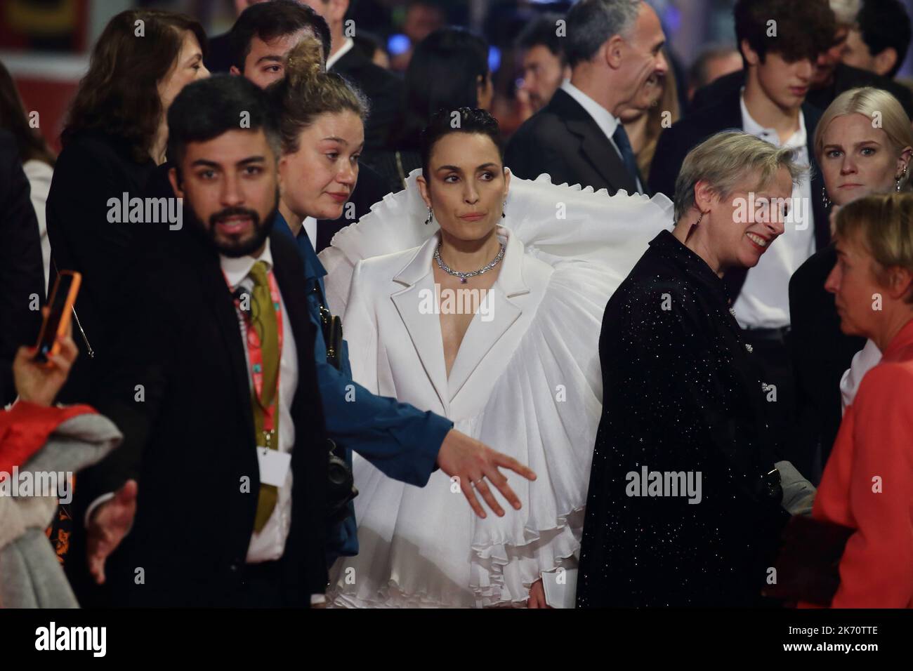 16 2022 ottobre 2020 - Roma, Italia - attrice NOOMI RApace sul tappeto rosso del Festival del Film di Roma per ''Django, la serie''. Noomi Rapace con abito di Robert Wun, scarpe Gianvito Rossi e gioielli e borsa di Bulgari. Â EvandroInetti/Pool/Ibanez via ZUMA Wire (Credit Image: © Evandro Inetti/ZUMA Press Wire) Foto Stock