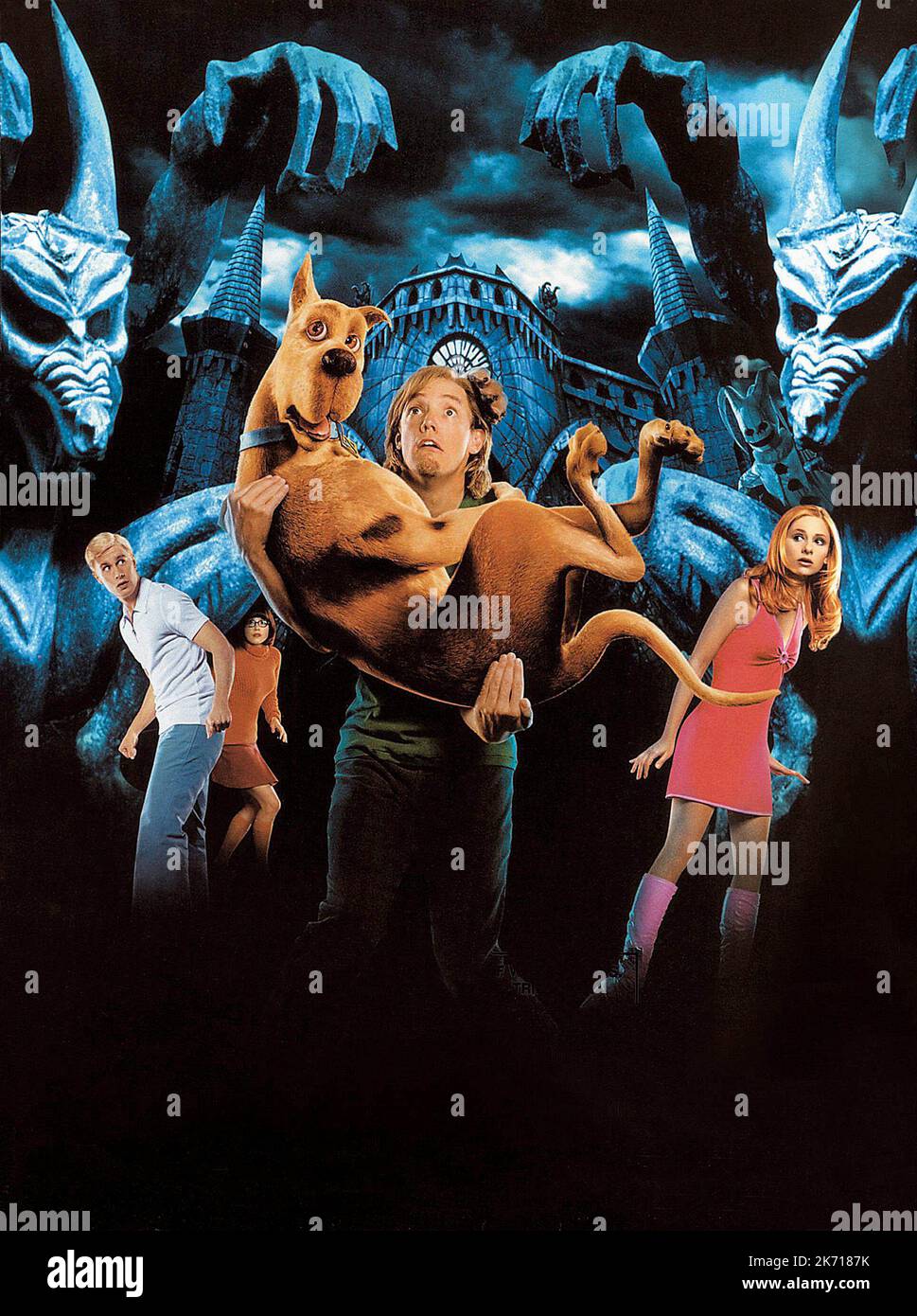 FREDDIE PRINZE JR, LINDA CARDINELLI, MATTHEW LILLARD, SCOOBY, SARAH MICHELLE GELLAR, SCOOBY-DOO, 2002 Foto Stock