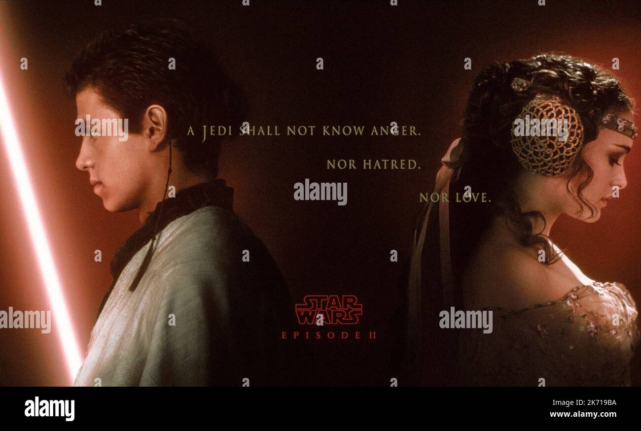 HAYDEN Christensen, Natalie Portman, Star Wars: Episodio II - attacco dei cloni, 2002 Foto Stock