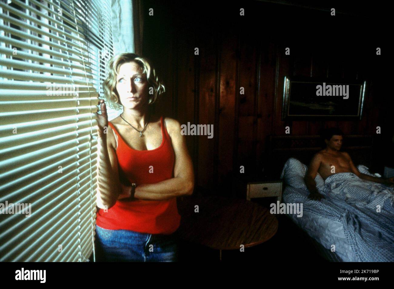 EDIE FALCO, Marc Blucas, SUNSHINE Membro, 2002 Foto Stock