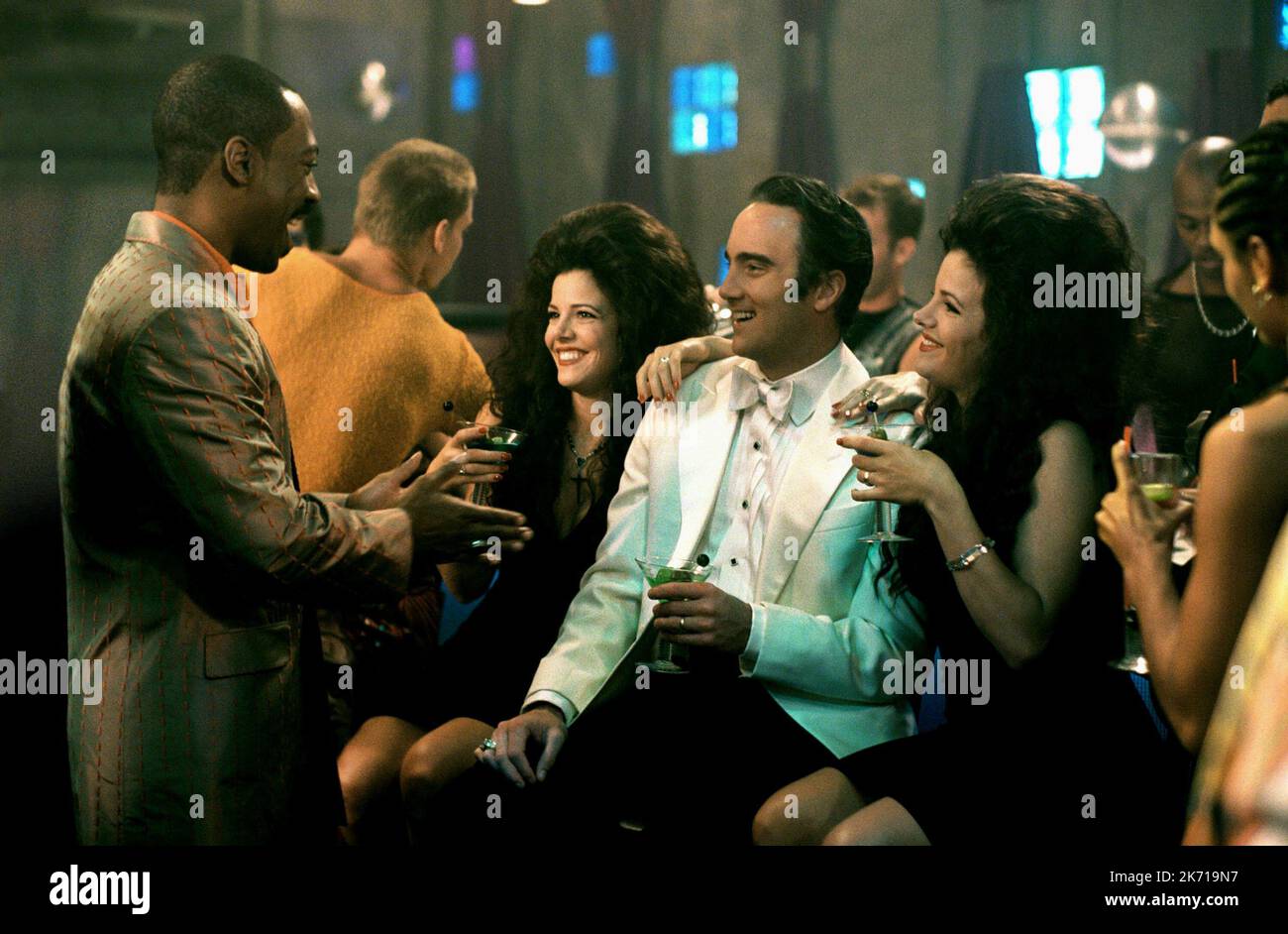 EDDIE MURPHY, HEIDI KRAMER, Jay Mohr, ALISSA KRAMER, LE AVVENTURE DI PLUTO NASH, 2002 Foto Stock