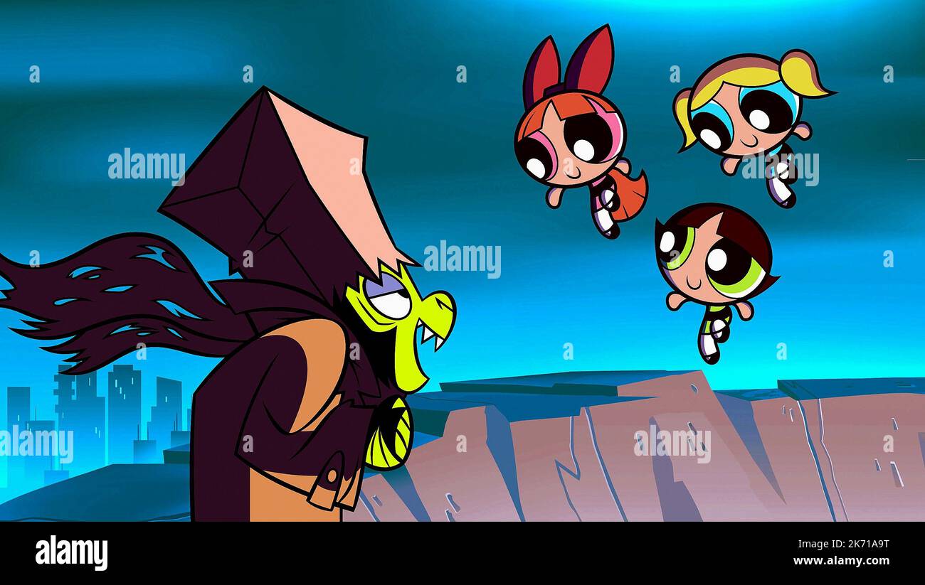 MOJO, Blossom, BUTTERCUP, bolle di powerpuff girls, 2002 Foto Stock