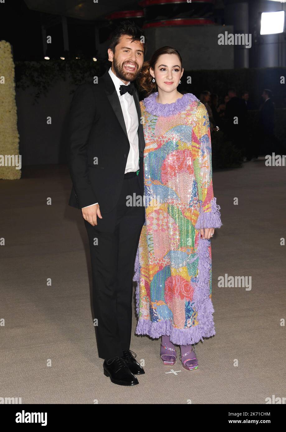 LOS ANGELES, CA - OTTOBRE 15: Vanessa Burghardt (R) e ospite partecipano al 2nd° Gala annuale dell'Academy Museum presso l'Academy Museum of Motion Pictures di Ottobre Foto Stock