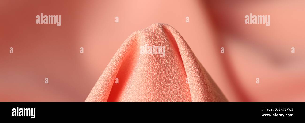 Tessuto rosa pallido a forma di cono Foto Stock