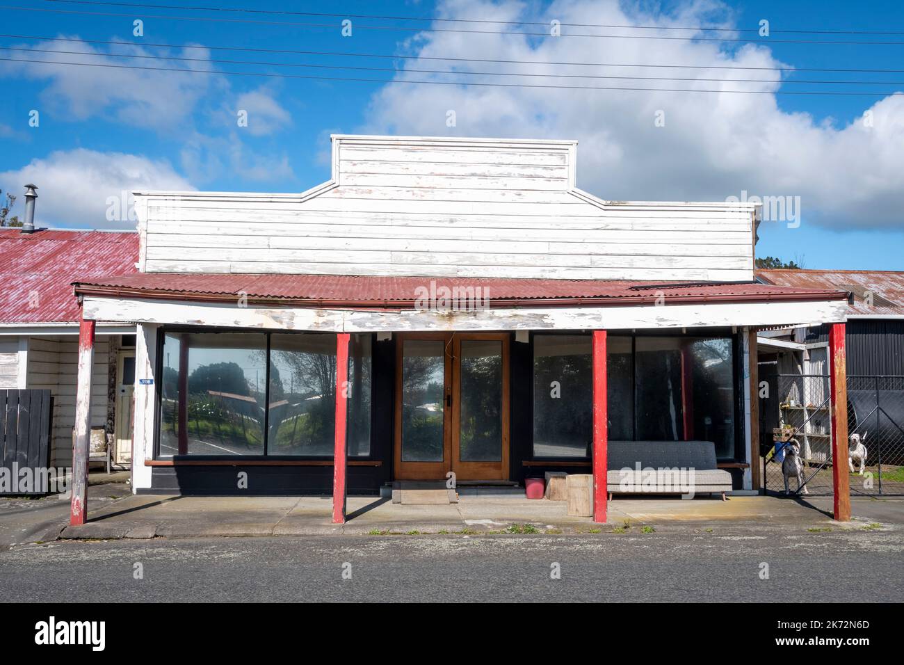 Old Shop, Ormondville, Tararua District, North Island, Nuova Zelanda Foto Stock