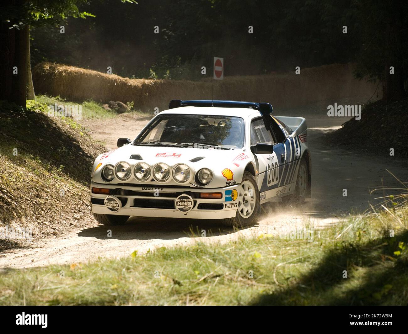 Ford RS200 sul palcoscenico di rally al Festival di Goodwood di velocità 2009. Foto Stock