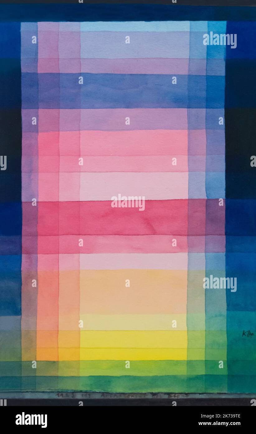 Architettura della pianura, Paul Klee, 1923, Museo Berggruen, Berlino, Germania, Europa Foto Stock