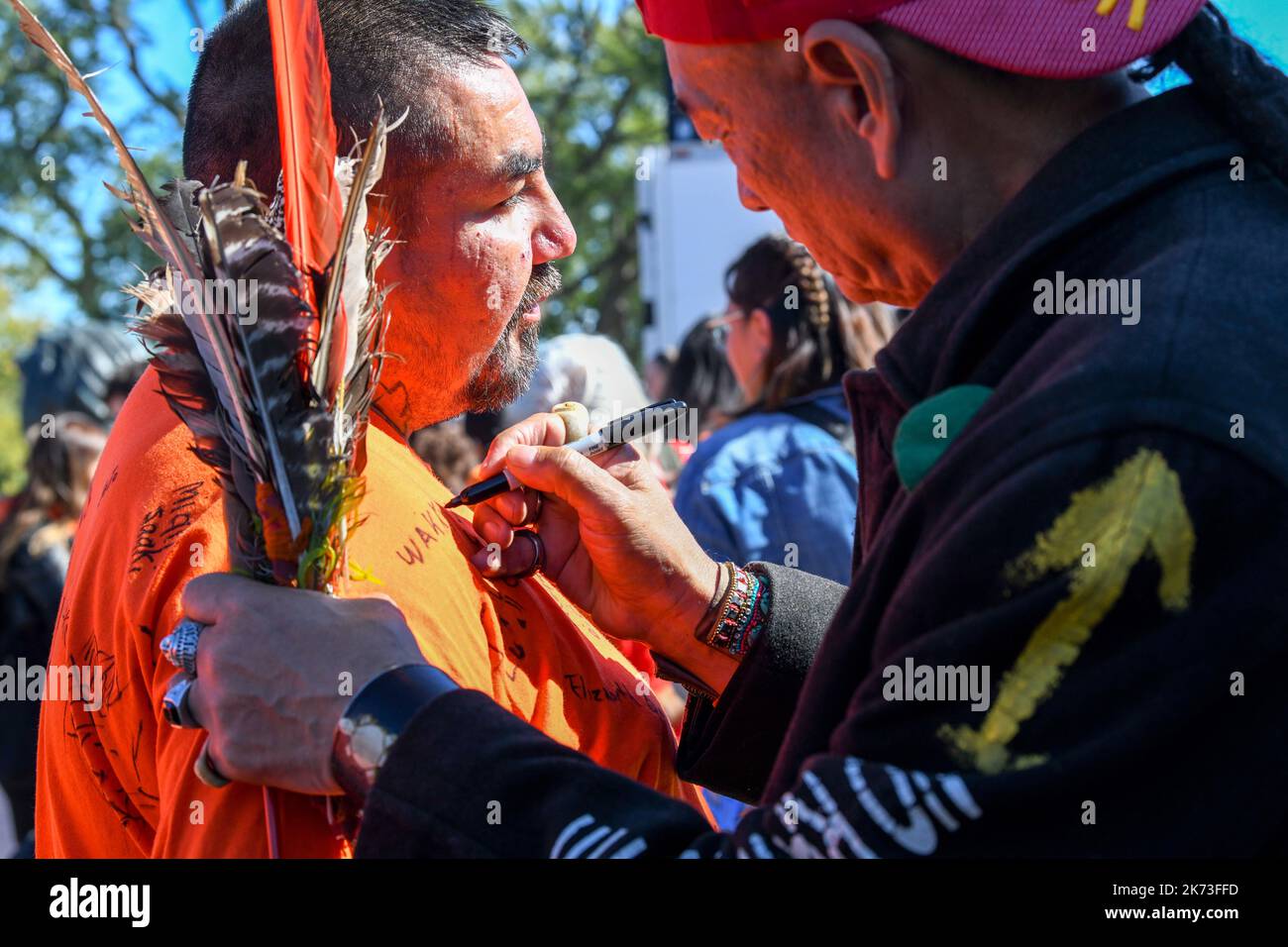 Montreal Canada (30 settembre 2022): “La Giornata nazionale del Canada per la verità e la riconciliazione” mette in luce la situazione dei bambini delle scuole residenziali indiane Foto Stock