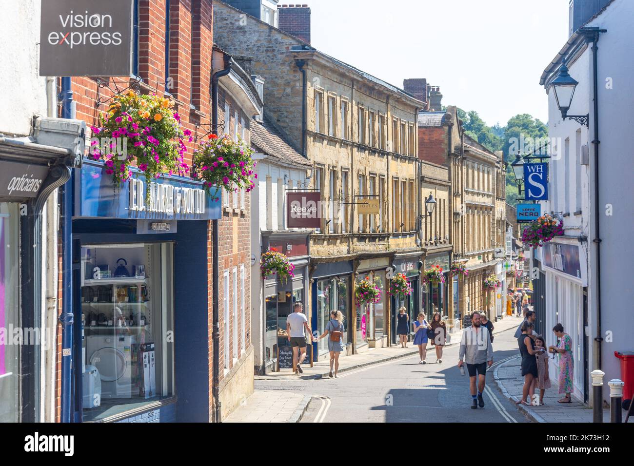 A buon mercato Street, Sherborne, Dorset, England, Regno Unito Foto Stock
