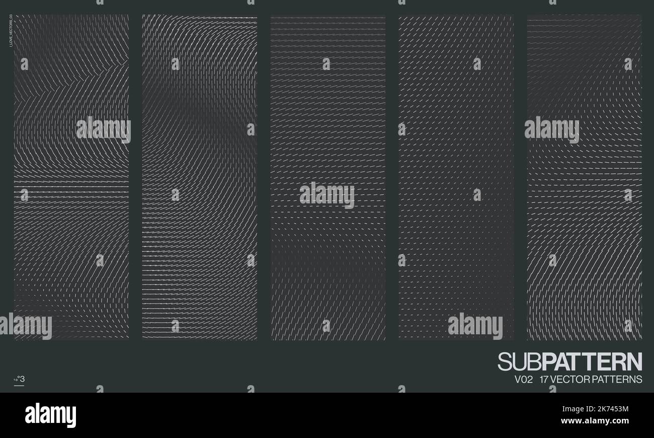 20 modelli vettoriali futuristici, design fluido Illustrazione Vettoriale