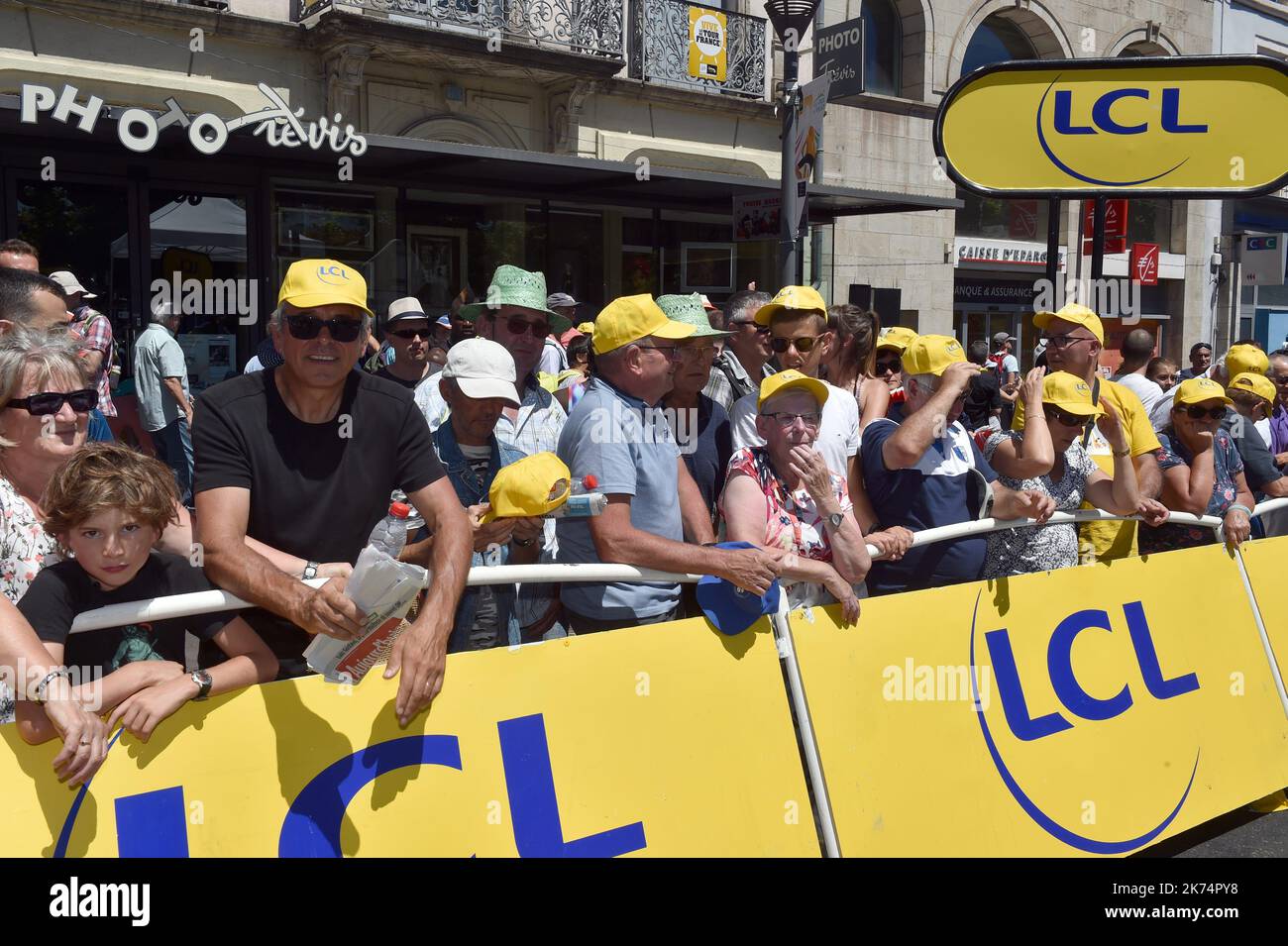 Una visione generale dell'atmosfera durante la fase 15 del Tour De France 2017 Foto Stock