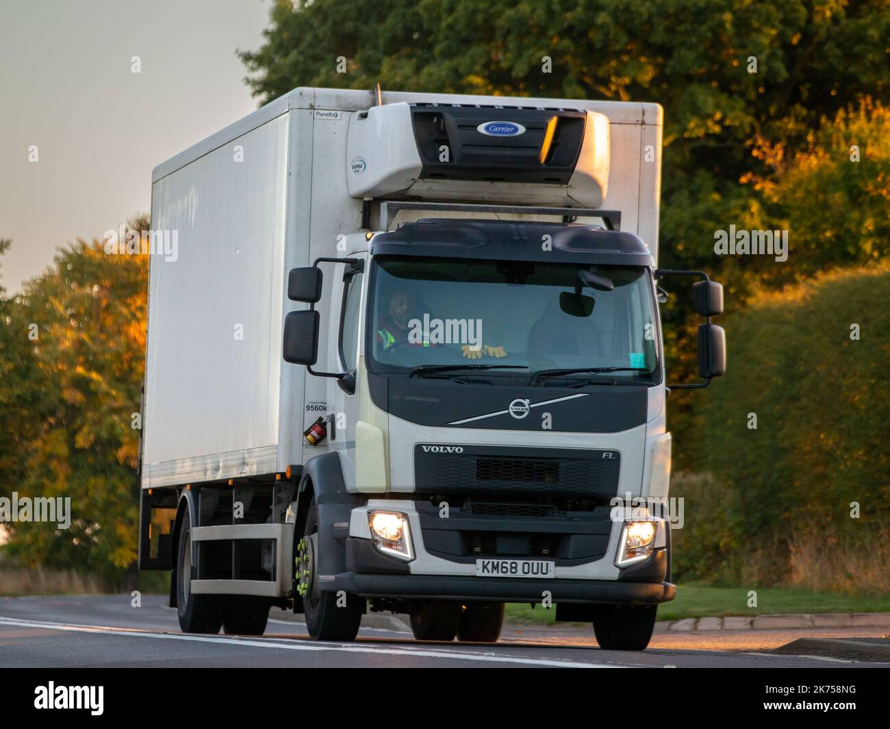 2018 camion Volvo FL bianco Foto Stock