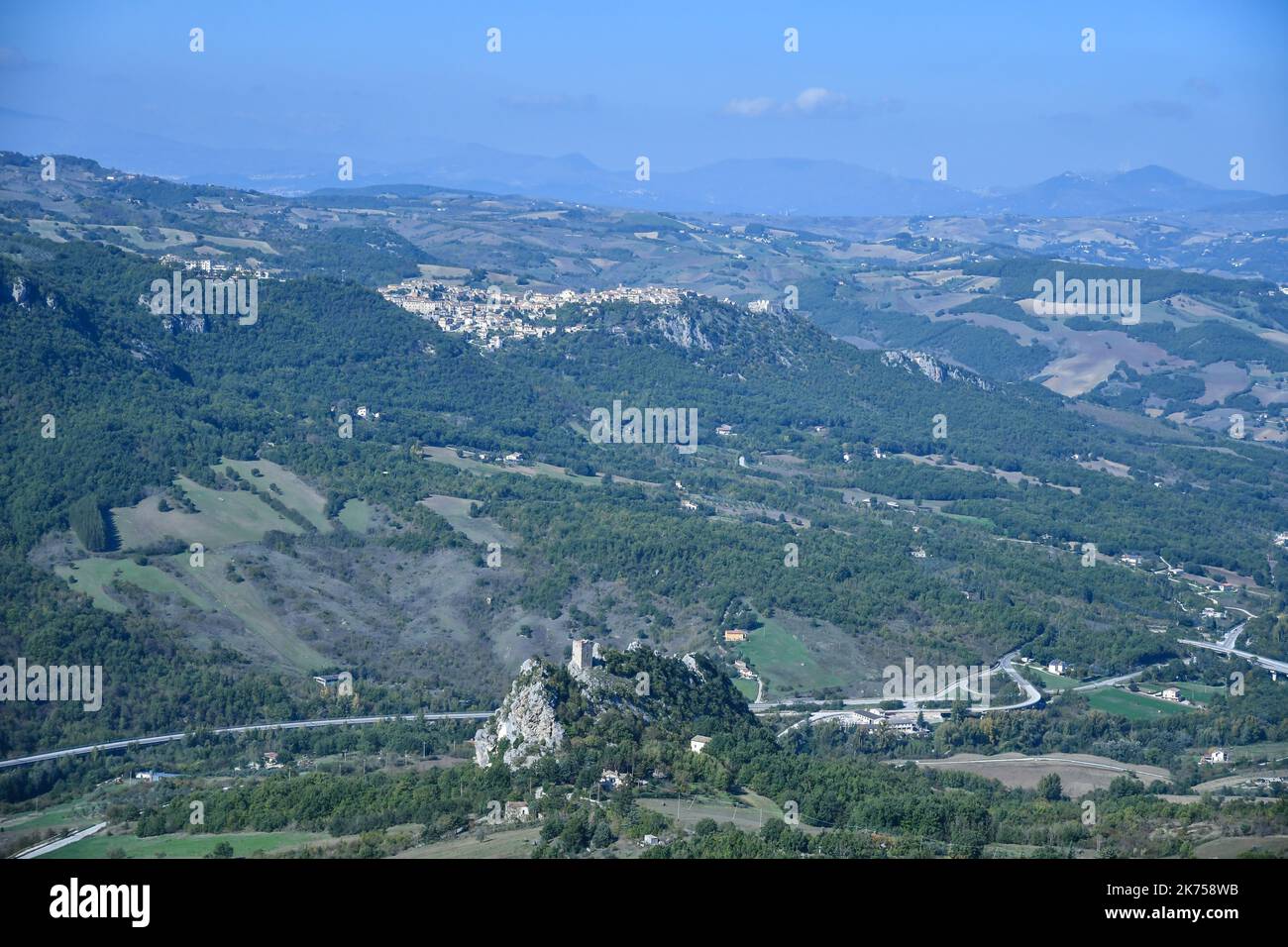 Un paesaggio della regione Molise, Italia. Foto Stock