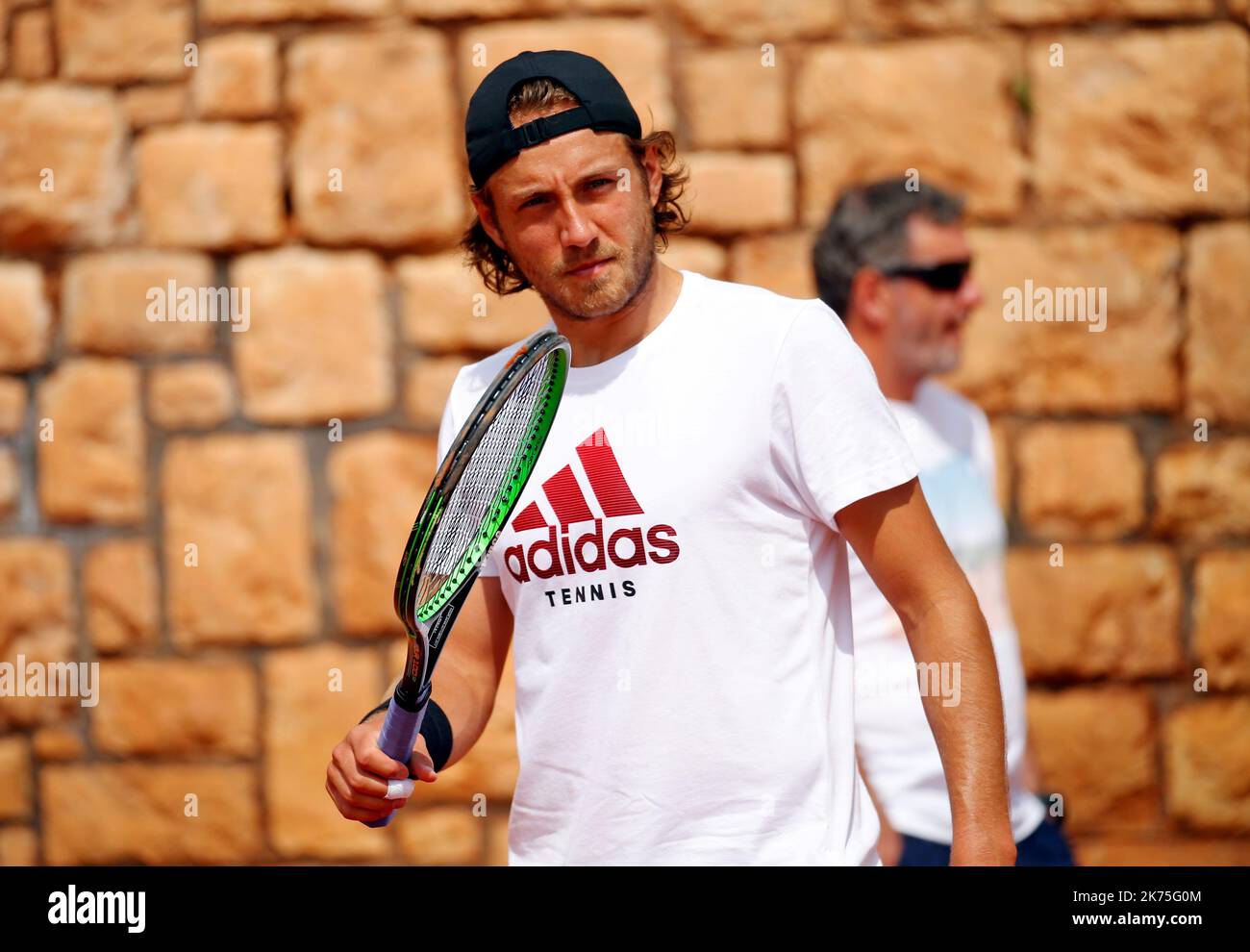 Monte-Carlo ATP Masters Series Tournament, il 16 aprile 2018 a Monaco. Visto: Lucas Pouille Foto Stock