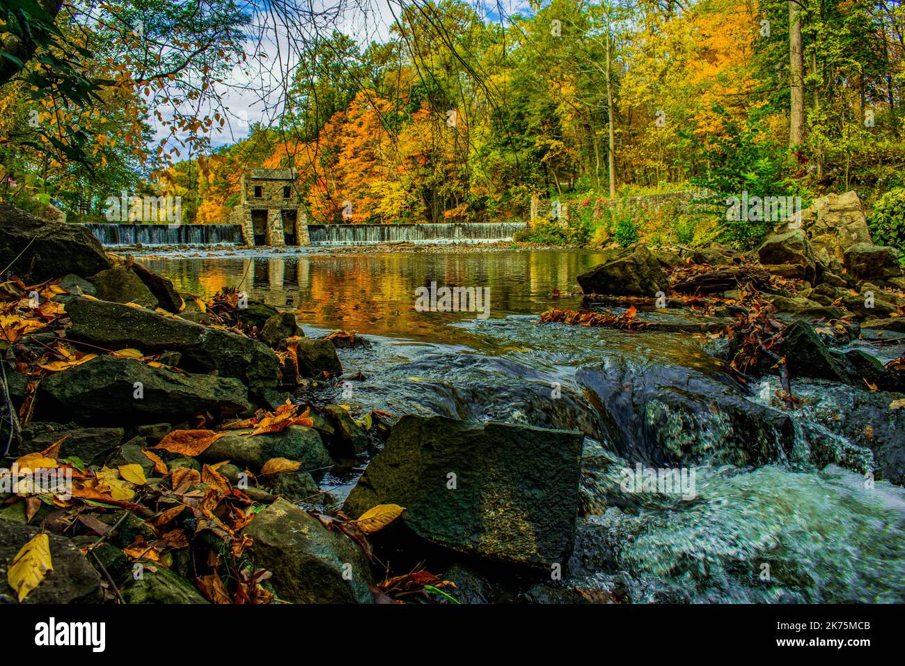 Speedwell Lake Park, New Jersey Foto Stock