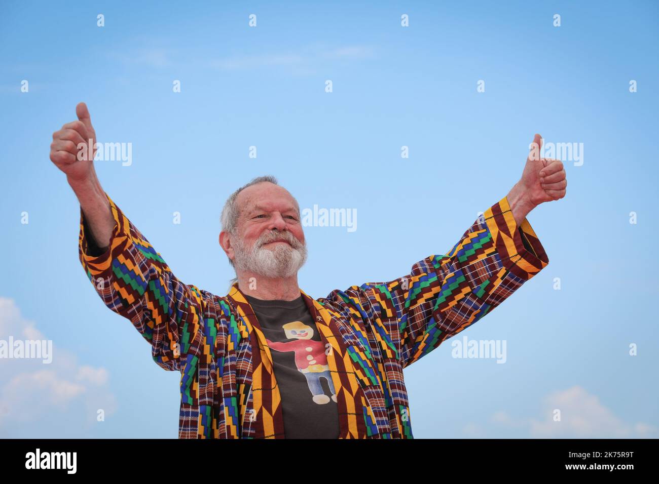 Terry Gilliam partecipa all'uomo che ha ucciso Don Chisciotte Photocall durante il Festival del Cinema di Cannes del 71st Foto Stock