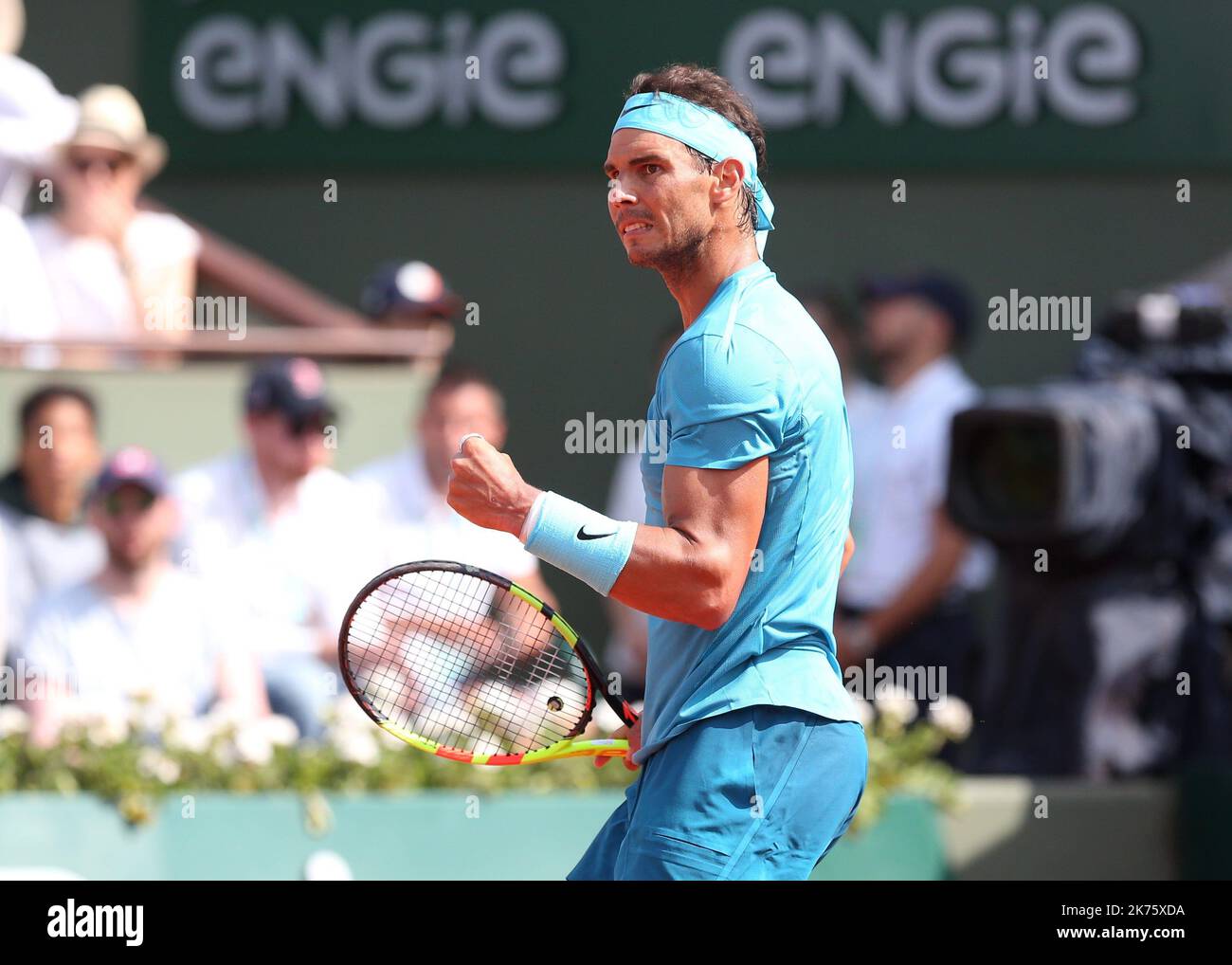 Rafael Nadal e Juan Martin del Potro. Foto Stock